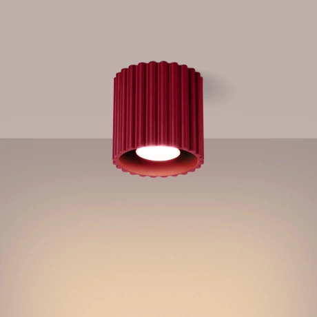 Ceiling lamp AURA 1 burgundy GU10