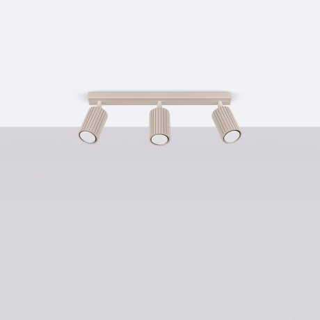 Wall lamp KARBON taupe with a switch