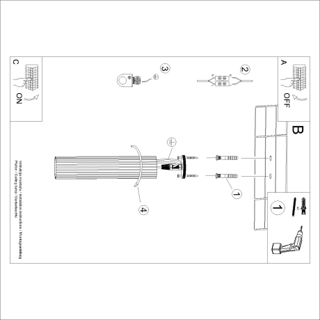 Ceiling lamp KARBON 30 taupe
