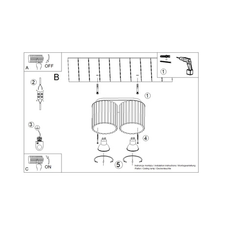 Ceiling lamp AURA 2 beige GU10
