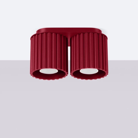 Ceiling lamp AURA 2 burgundy GU10