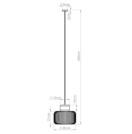 Pendant lamp GABBIA 35
