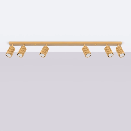 Ceiling lamp KARBON 6L gold