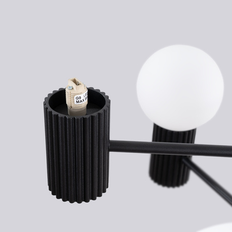 Chandelier HALO 6 black