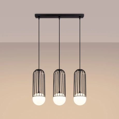 Pendant lamp BRINA 3L black