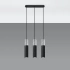 Pendant lamp BORGIO 3L black