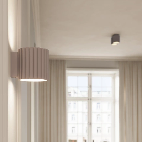 Ceiling lamp AURA 1 taupe GU10