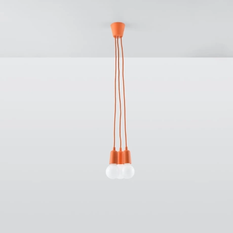 Pendant lamp DIEGO 3 orange
