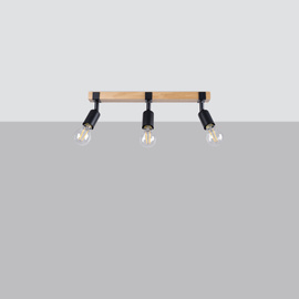 Ceiling lamp ZUCA 3 black