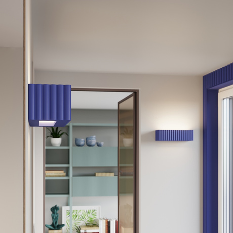 Wall lamp ceramic RIGATA ultramarine