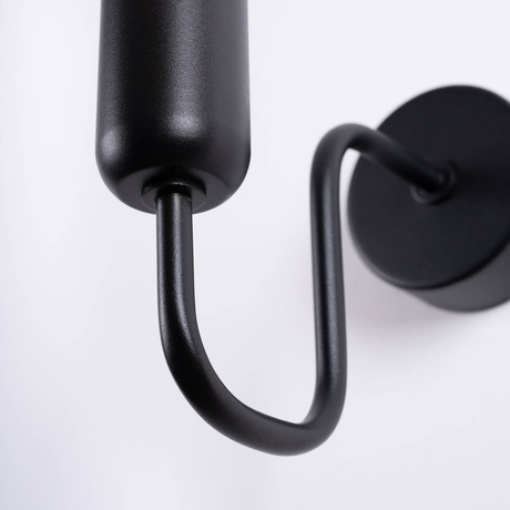 Wall lamp VECTOR black + 1X LED bulb E27 3000K 7W 760lm