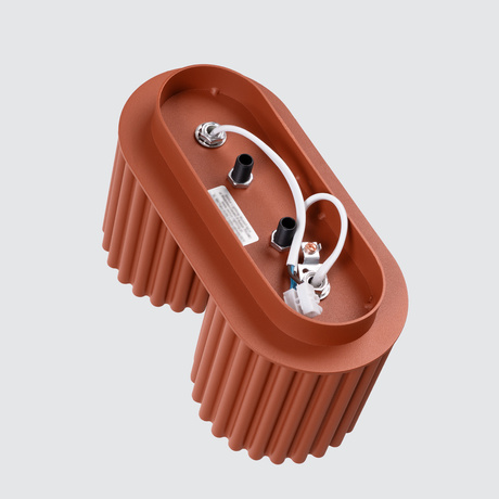 Ceiling lamp AURA 2 red ochra GU10