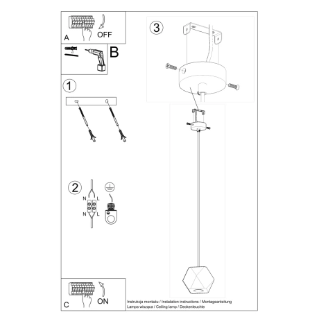 Pendant lamp WOODY natural wood