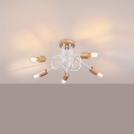 Chandelier EMBER 5 white