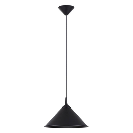 Pendant lamp ZUMA black + 1x LED Bulb E27 3000K Warm 7.5W 620lm