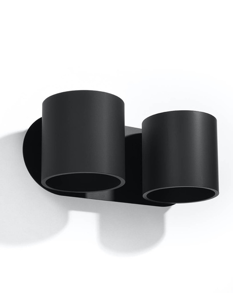 Wall lamp ORBIS 2 black + 2x LED Bulb G9 4000K Cool White 4.5W 530lm