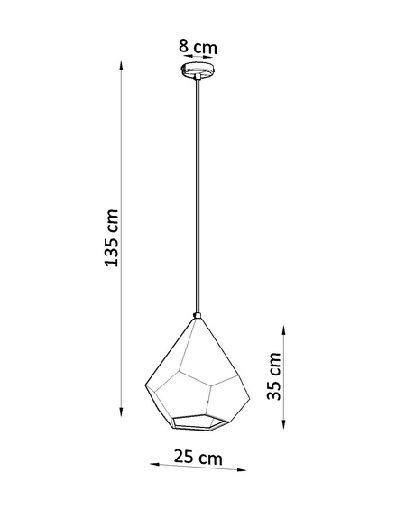 Ceiling ceramic lamp PAVLUS white + 1x LED Bulb E27 3000K Warm 7.5W 620lm