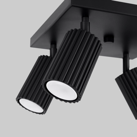 Ceiling lamp KARBON 4 black