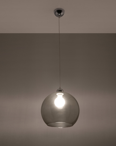 Pendant Lamp BALL graphite + 1x LED Bulb E27 3000K Warm 7.5W 620lm