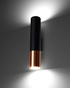Wall lamp LOOPEZ black/copper + 2x LED Bulb GU-10 3000K Warm 7W 620lm
