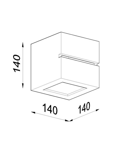 Wall lamp ceramic LEO LINE white + 1x LED bulb E27 3000K Warm 7.5W 620lm