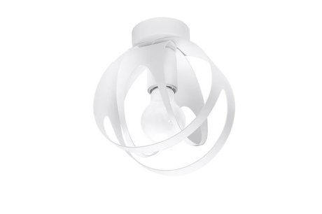 Ceiling lamp TULOS white + 1x LED Bulb E27 4000K Cool White 7.5W 650lm