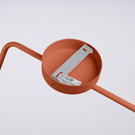 Wall lamp NOX red ochre