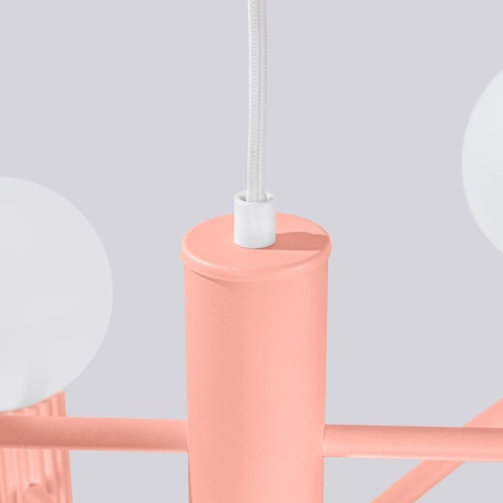 Chandelier HALO 6 peach