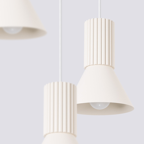Pendant lamp ESTRIA 3P beige