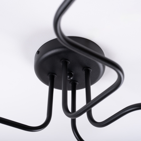 Chandelier VECTOR 4 black + 4X LED Bulb E27 3000K 7W 760lm