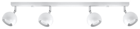 Ceiling lamp OCULARE 4L white + 4x LED Bulb GU-10 3000K Warm 7W 620lm