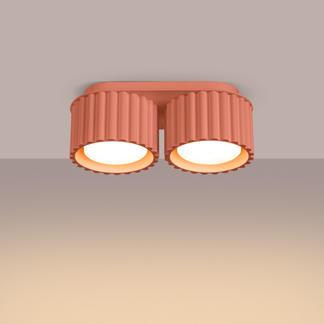 Ceiling lamp AURA 2 peach Gx53