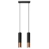 Pendant lamp LOOPEZ 2 black/copper