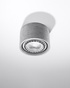 Ceiling lamp BASIC 1 concrete + 1x LED Bulb GU10 AR111 3000K WARM 12W 800lm