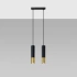Pendant lamp LOOPEZ 2 black/golden