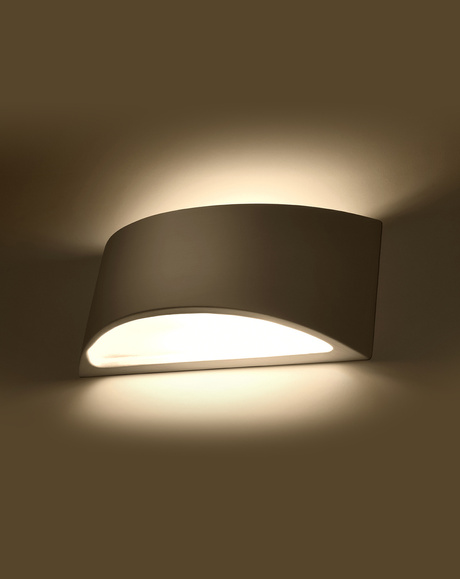 Wall lamp ceramic VIXEN white + 1x LED Bulb G9 3000K Warm 4.5W 510lm