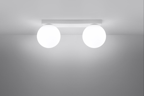 Ceiling light YOLI 2 white + 2x LED Bulb G9 4000K Cool White 4.5W 460lm.