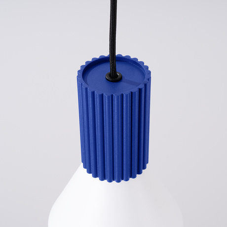 Pendant lamp ESTRIA 1 white/ultramarine