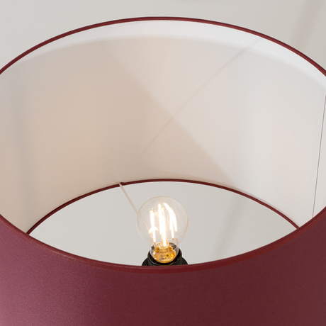 Floor lamp NEVIA burgundy