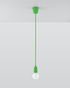 Hanging lamp DIEGO 1 green + 1x LED Bulb E27 3000K Warm White 7.5W 620lm
