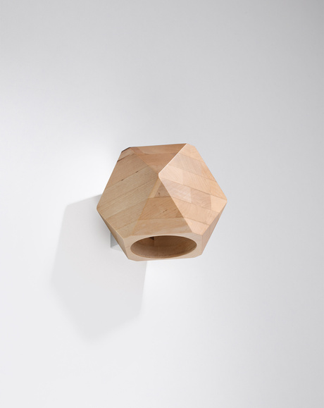 Wall lamp WOODY natural wood + 1x G9 LED Bulb 4000K Cool White 4.5W 530lm