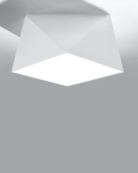 Ceiling lamp HEXA 25 WHITE + 1x LED Bulb E27 4000K Cool White 7.5W 650lm