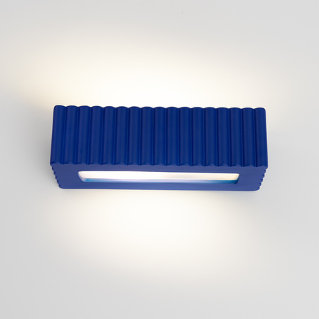 Wall lamp ceramic RIGATA ultramarine
