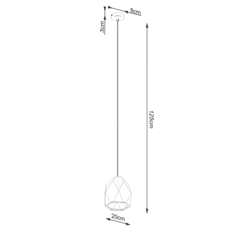 Pendant lamp ceramic MINT