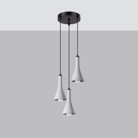 Pendant lamp REA 3P concrete