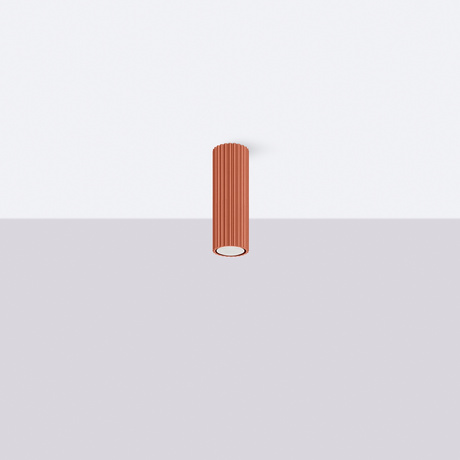 Ceiling lamp KARBON 20 red ochre