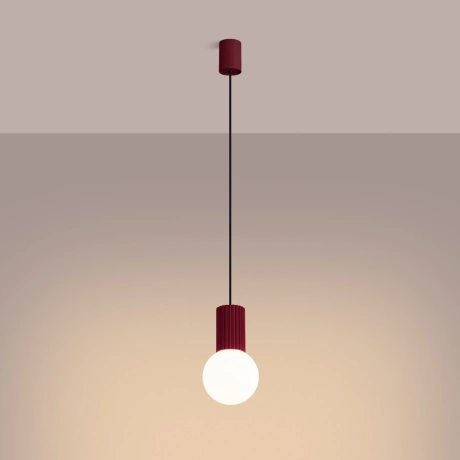 Pendant lamp HALO 1 burgundy