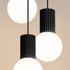 Pendant lamp HALO 3P black