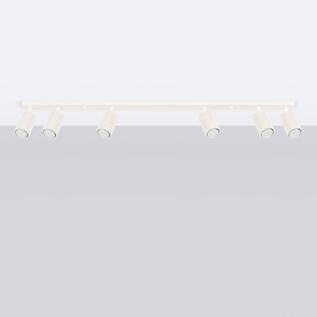 Ceiling lamp KARBON 6L beige