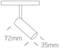 KARO 1 black LED 3000K 6W 480lm
